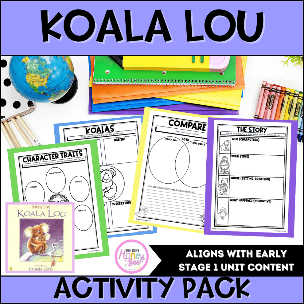 Koala Lou Activity Pack – The Busy Honey Bee