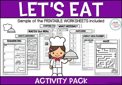 Let's Eat Activity Pack - Activity Pack