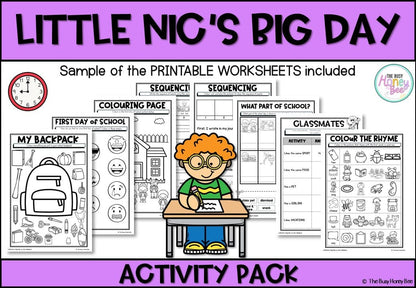 Little Nic's Big Day Activity Pack - Activity Pack