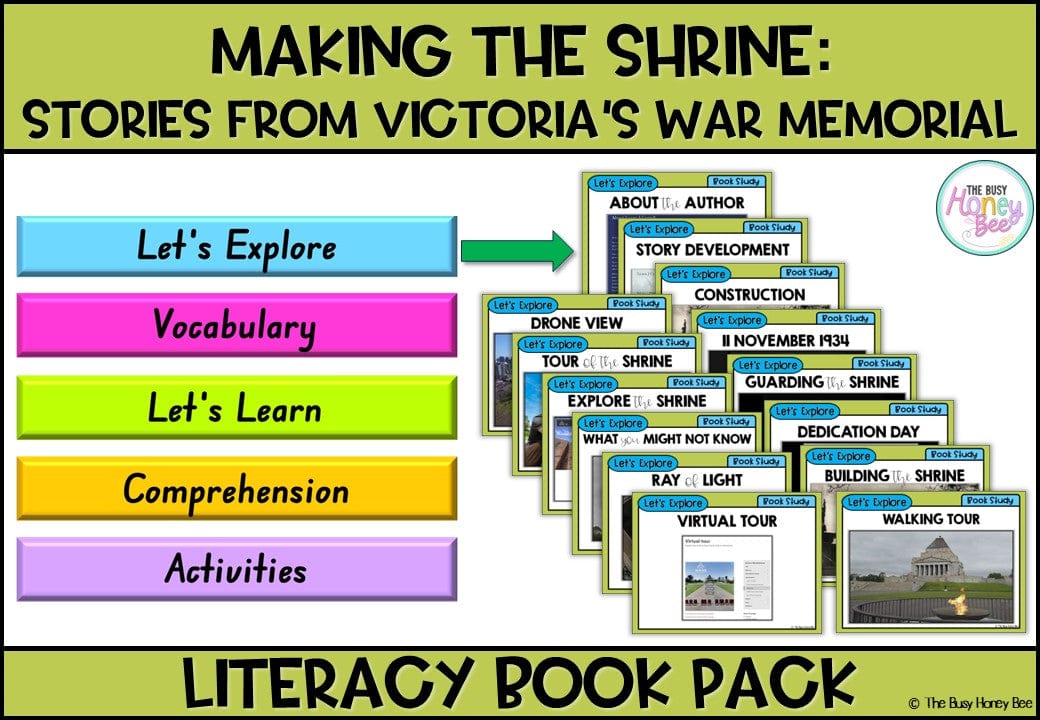 Making the Shrine: Stories From Victoria’s War Memorial by Laura J Carroll - CBCA 2025 - Literacy Book Pack - Activity Pack