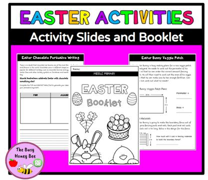 Middle Primary Easter Activity Slides and Booklet - Activity Pack