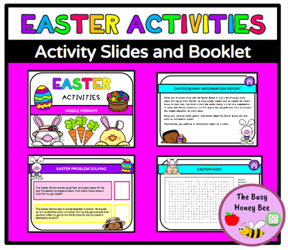 Middle Primary Easter Activity Slides and Booklet - Activity Pack