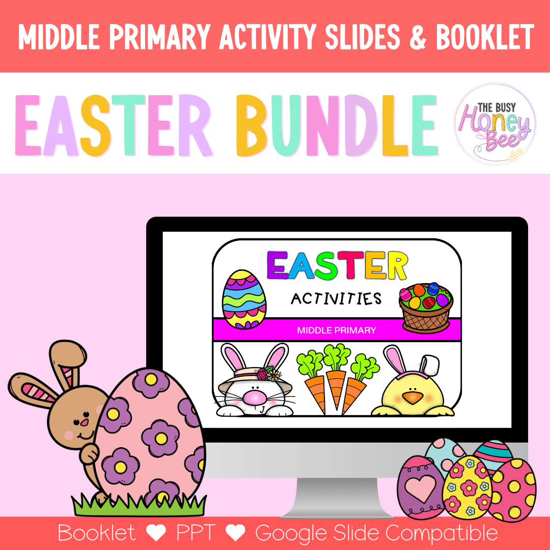 Middle Primary Easter Activity Slides and Booklet - Activity Pack
