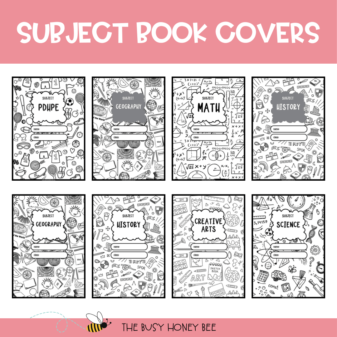 Mindfulness Subject Book Covers - Activity Pack