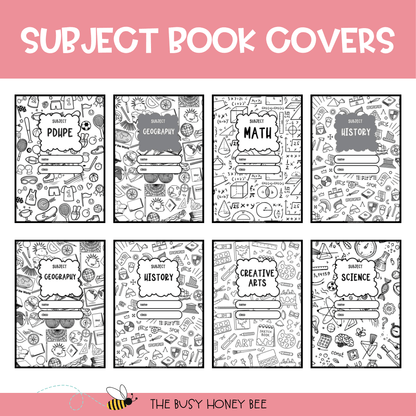 Mindfulness Subject Book Covers - Activity Pack