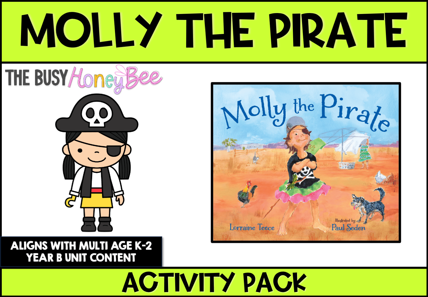 Molly the Pirate by Lorraine Teece Activity Pack - Activity Pack