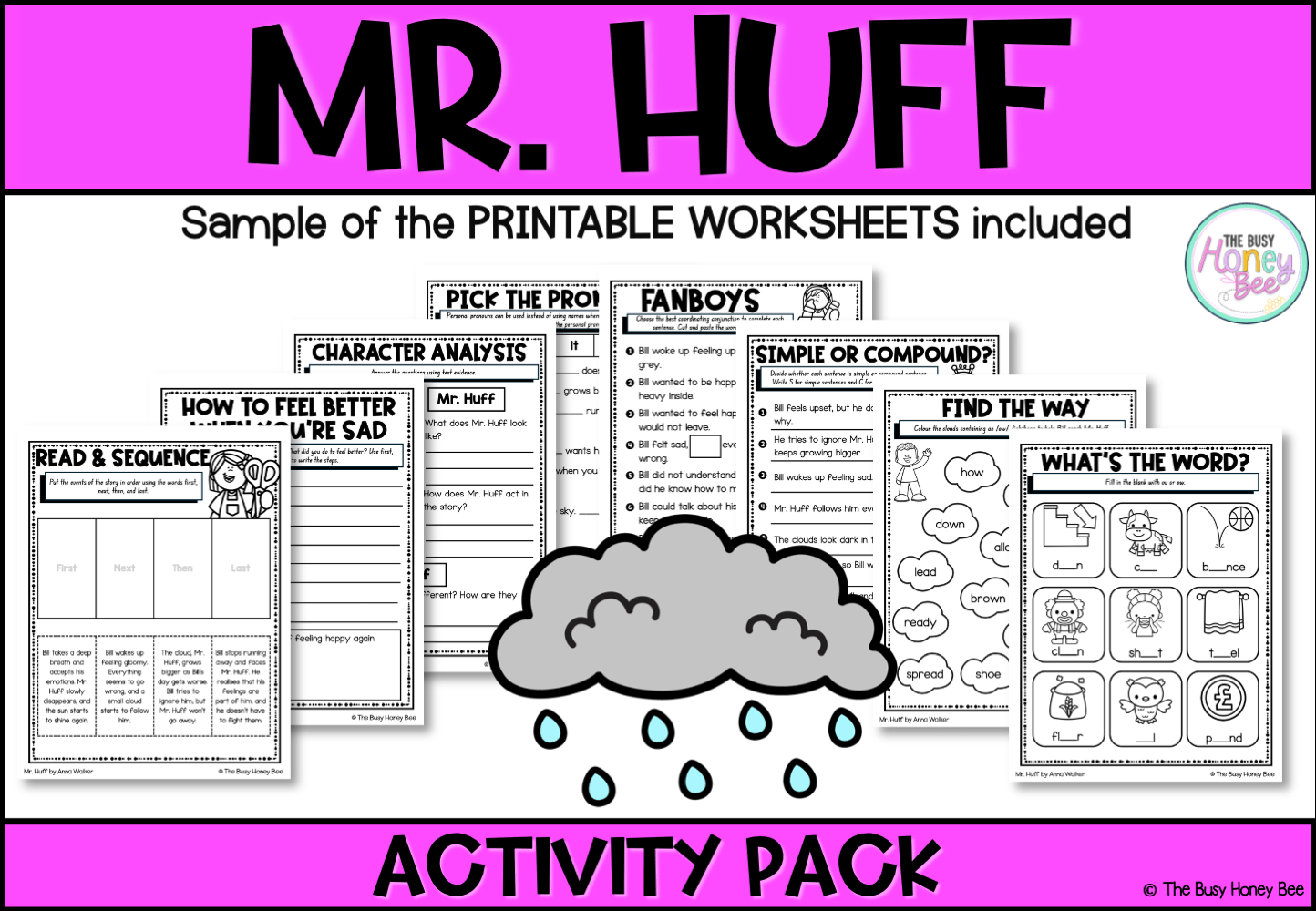 Mr Huff Activity Pack -