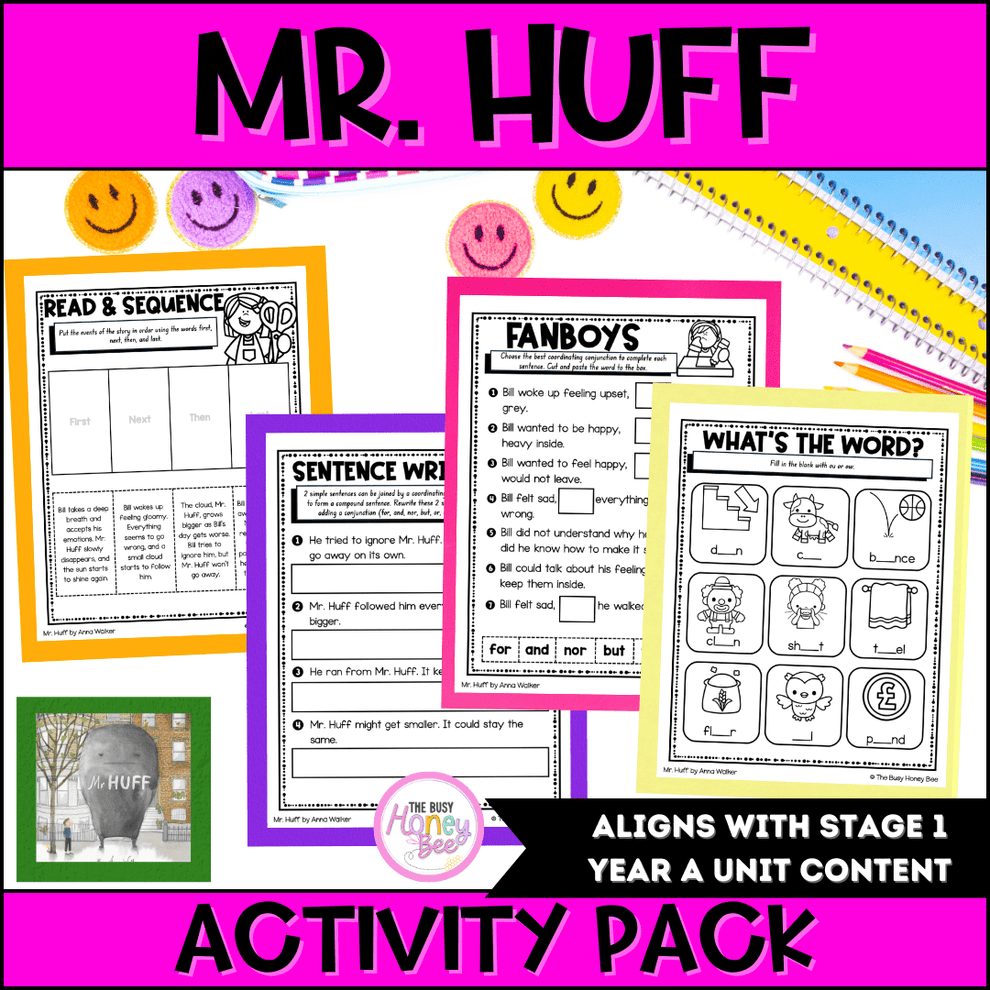 Mr Huff Activity Pack – The Busy Honey Bee