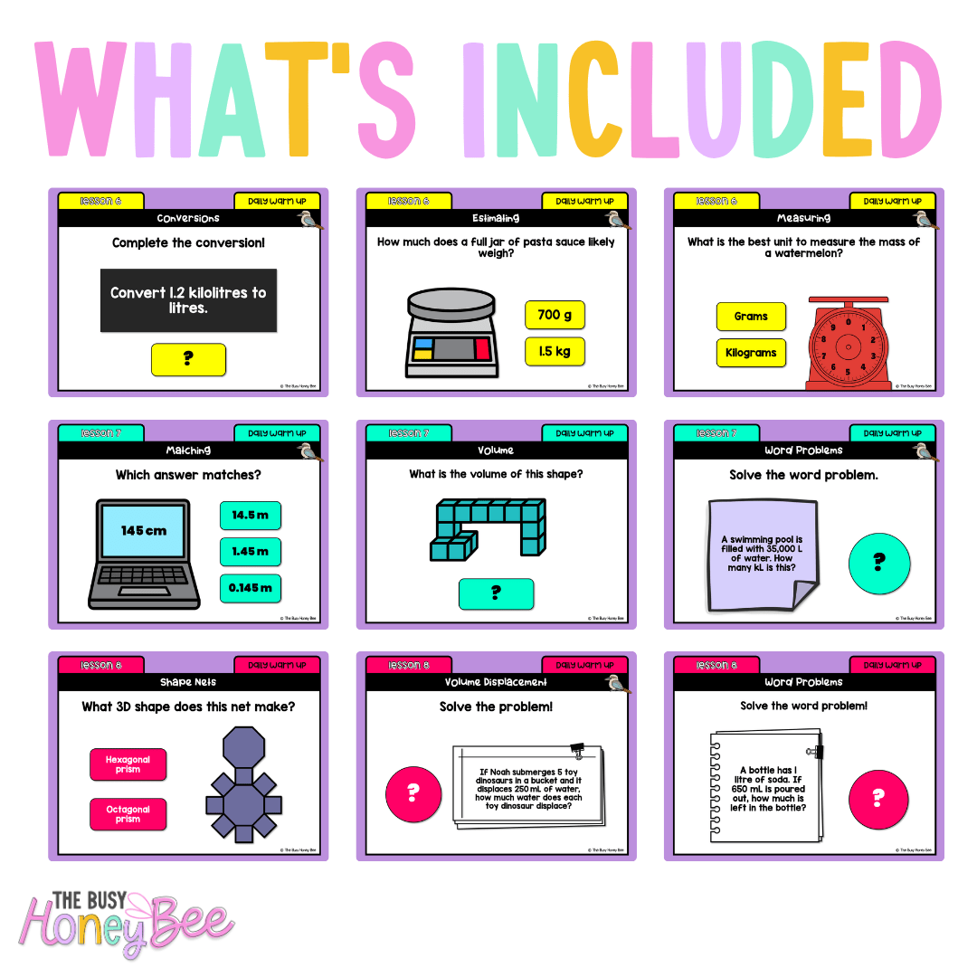 Multi Age 3-6 Year A Australian | NSW Math Daily Review | Warm-Up Term 2 Mega Bundle - Warm Up | Revision