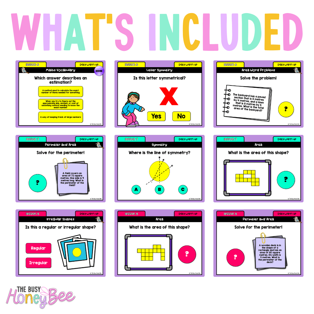 Multi Age 3-6 Year A Australian | NSW Math Daily Review | Warm-Up Unit 12 - Warm Up | Revision
