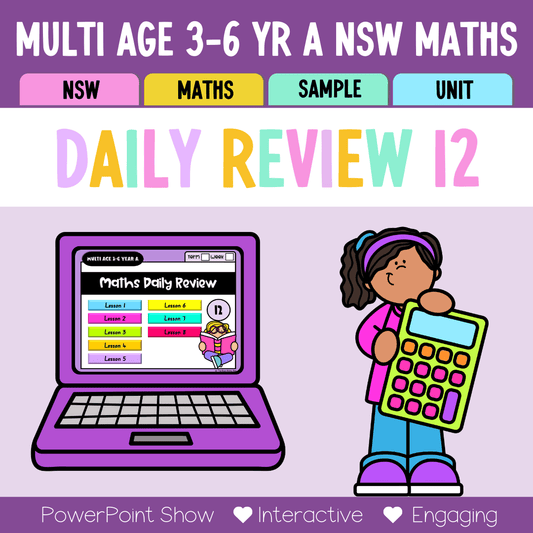 Multi Age 3-6 Year A Australian | NSW Math Daily Review | Warm-Up Unit 12 - Warm Up | Revision