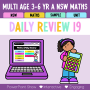 Multi Age 3-6 Year A Australian | NSW Math Daily Review | Warm-Up Unit 19 - Warm Up | Revision