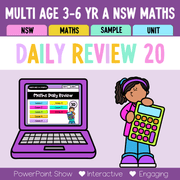 Multi Age 3-6 Year A Australian | NSW Math Daily Review | Warm-Up Unit 20 - Warm Up | Revision