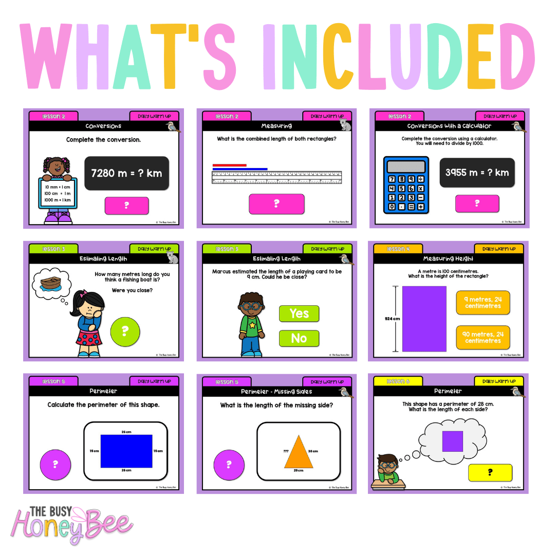 Multi Age 3-6 Year A Australian | NSW Math Daily Review | Warm-Up Unit 3 -