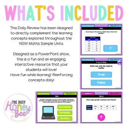 Multi Age 3-6 Year A Australian | NSW Math Daily Review | Warm-Up Unit 5 -