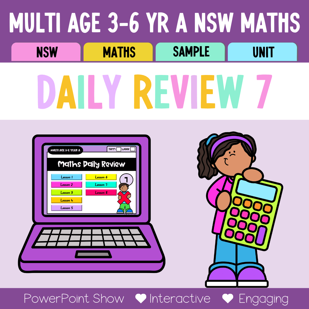 Multi Age 3-6 Year A Australian | NSW Math Daily Review | Warm-Up Unit 7 - Warm Up | Revision