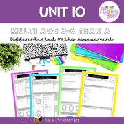 Multi Age 3-6 Year A Differentiated NSW Maths Assessment Unit 10 - Microsoft Word Document