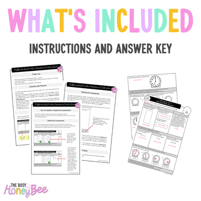 Multi Age 3-6 Year A Differentiated NSW Maths Assessment Unit 10 - Microsoft Word Document