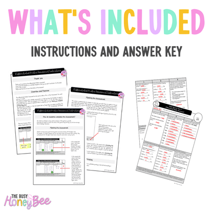 Multi Age 3-6 Year A Differentiated NSW Maths Assessment Unit 14 - Assessment