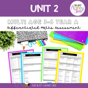 Multi Age 3-6 Year A Differentiated NSW Maths Assessment Unit 2 - Microsoft Word Document