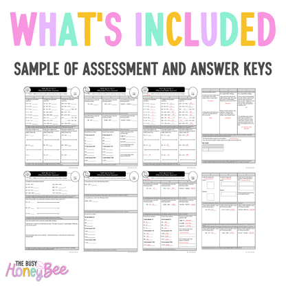 Multi Age 3-6 Year A Differentiated NSW Maths Assessment Unit 2 - Microsoft Word Document