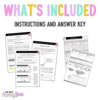 Multi Age 3-6 Year A Differentiated NSW Maths Assessment Unit 3 - Microsoft Word Document