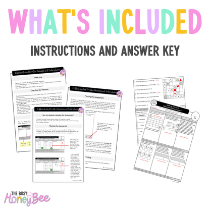 Multi Age 3-6 Year A Differentiated NSW Maths Assessment Unit 8 - Microsoft Word Document