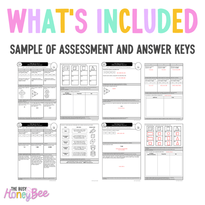 Multi Age 3-6 Year A Differentiated NSW Maths Assessment Unit 9 - Microsoft Word Document