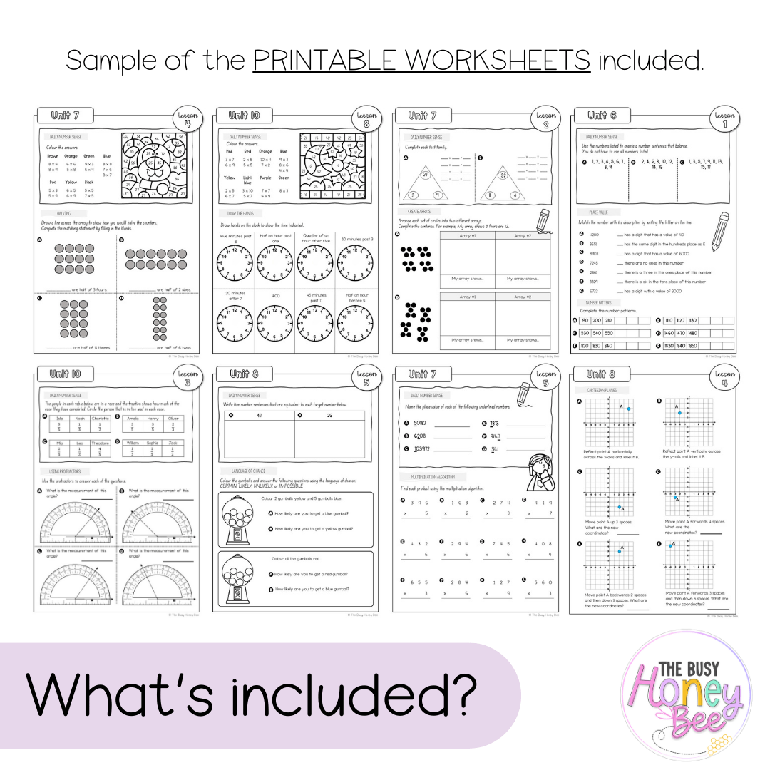 Multi Age 3-6 Year A NSW Maths Workbook Term 2 - Workbook | Worksheets