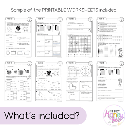 Multi Age 3-6 Year A NSW Maths Workbook Term 3 - Workbook | Worksheets