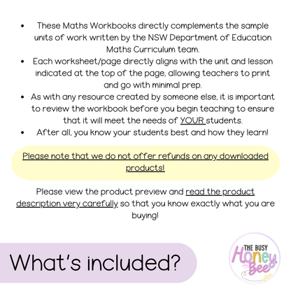 Multi Age 3-6 Year A NSW Maths Workbook ULTIMATE Mega Bundle - Workbook | Worksheets
