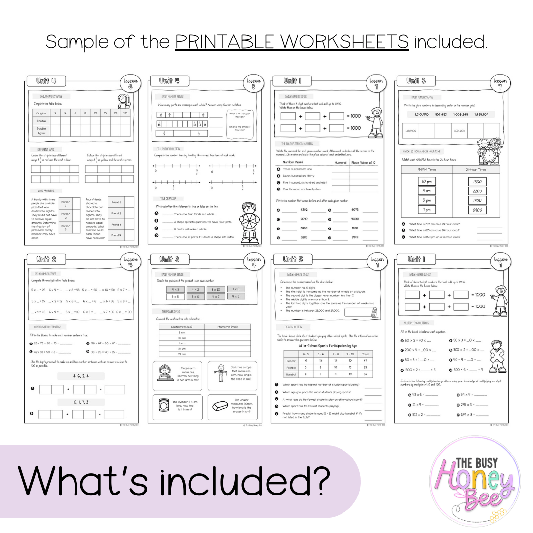Multi Age 3-6 Year A NSW Maths Workbook ULTIMATE Mega Bundle - Workbook | Worksheets
