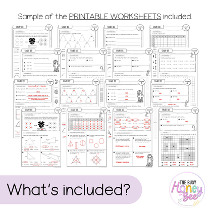 Multi Age 3-6 Year A NSW Maths Worksheets Unit 12 - Workbook | Worksheets