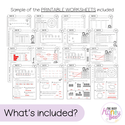 Multi Age 3-6 Year A NSW Maths Worksheets Unit 14 - Workbook | Worksheets