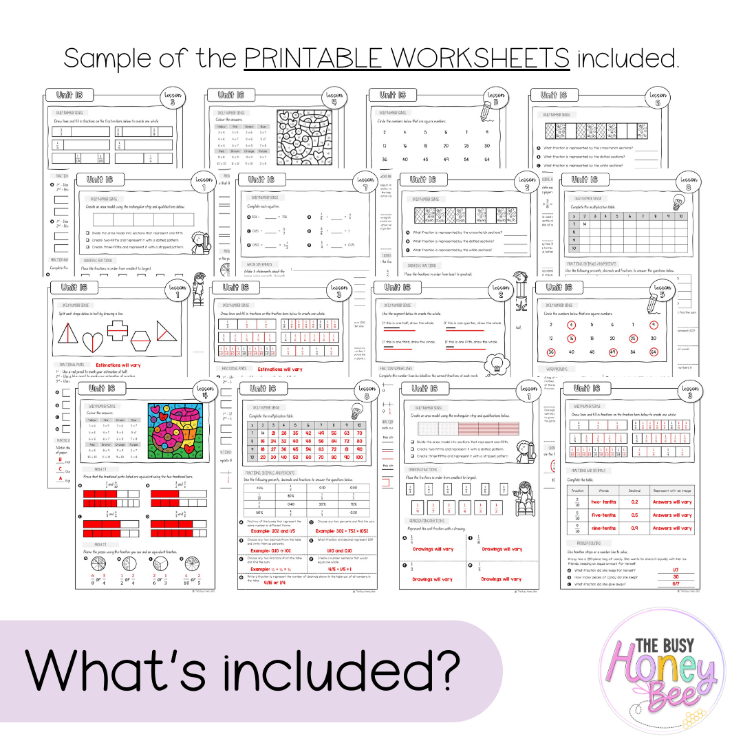 Multi Age 3-6 Year A NSW Maths Worksheets Unit 16 - Workbook | Worksheets