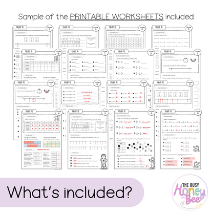 Multi Age 3-6 Year A NSW Maths Worksheets Unit 4 - Workbook | Worksheets