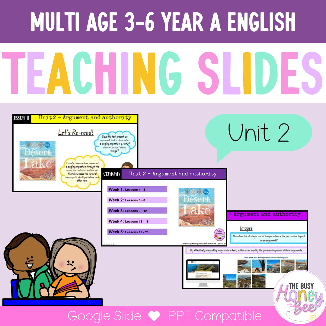 Multi Age 3-6 Year A Term 1 English Teaching Slides Mega Bundle - Teaching Slides