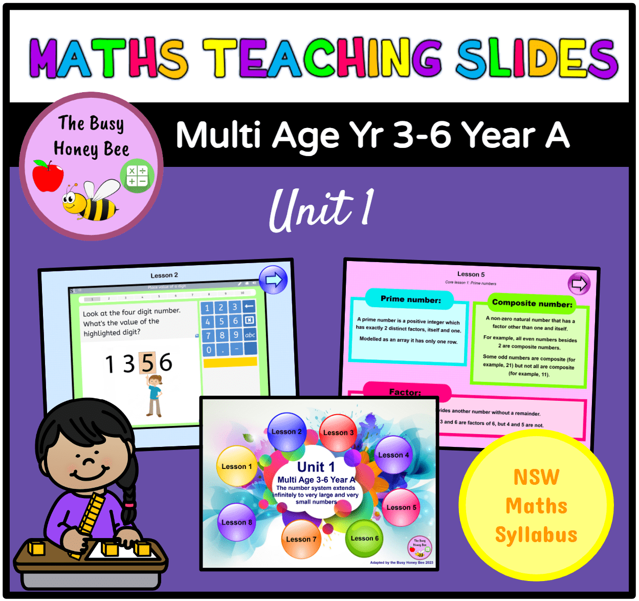 Multi Age 3-6 Year A Term 1 Maths Teaching Slides Mega Bundle - Teaching Slides
