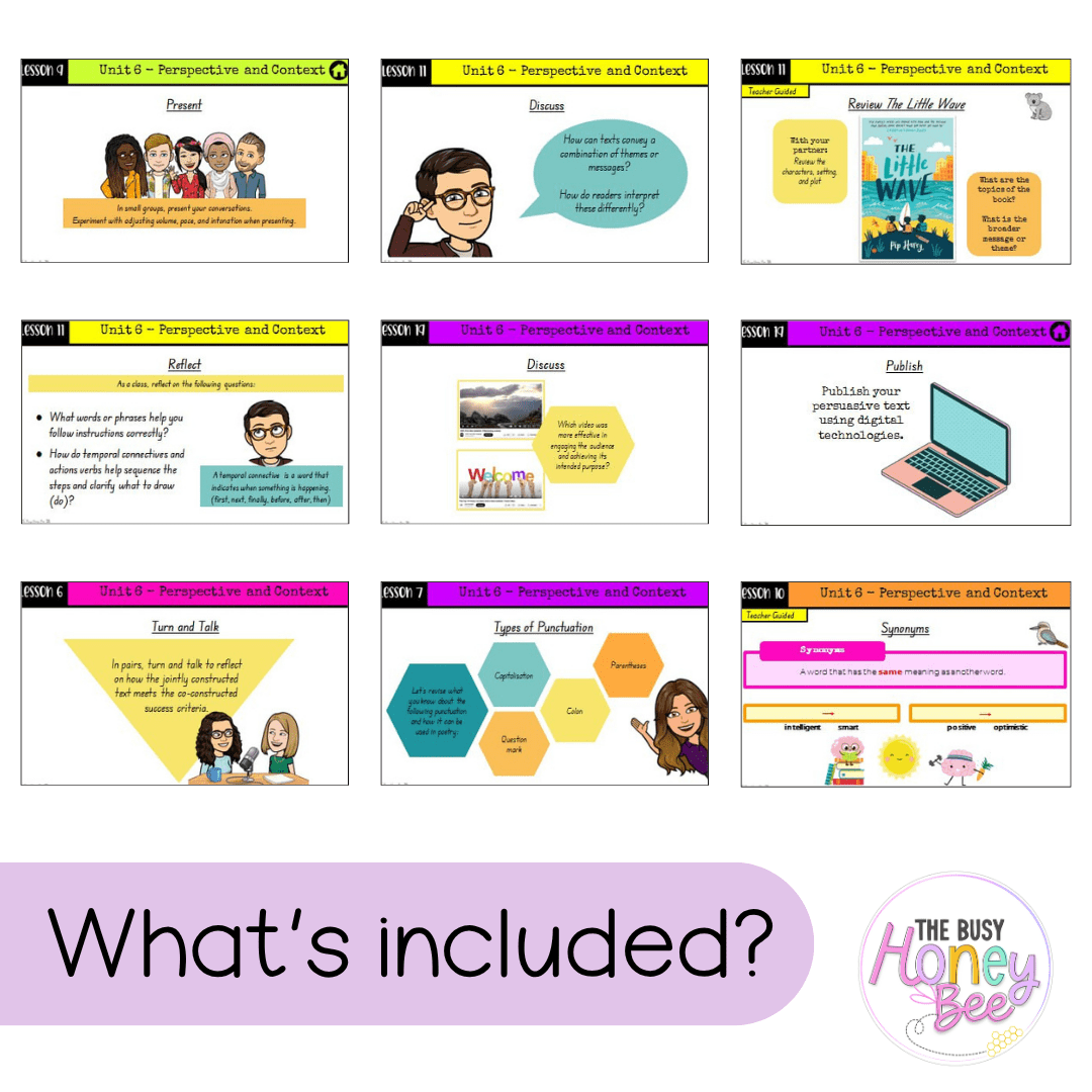 Multi Age 3-6 Year A Term 3 English Teaching Slides Mega Bundle - Teaching Slides