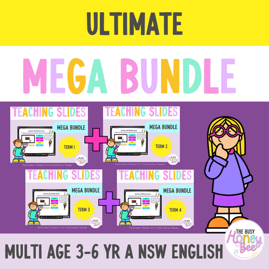 Multi Age 3-6 Year A Ultimate English Teaching Slides Mega Bundle - Teaching Slides