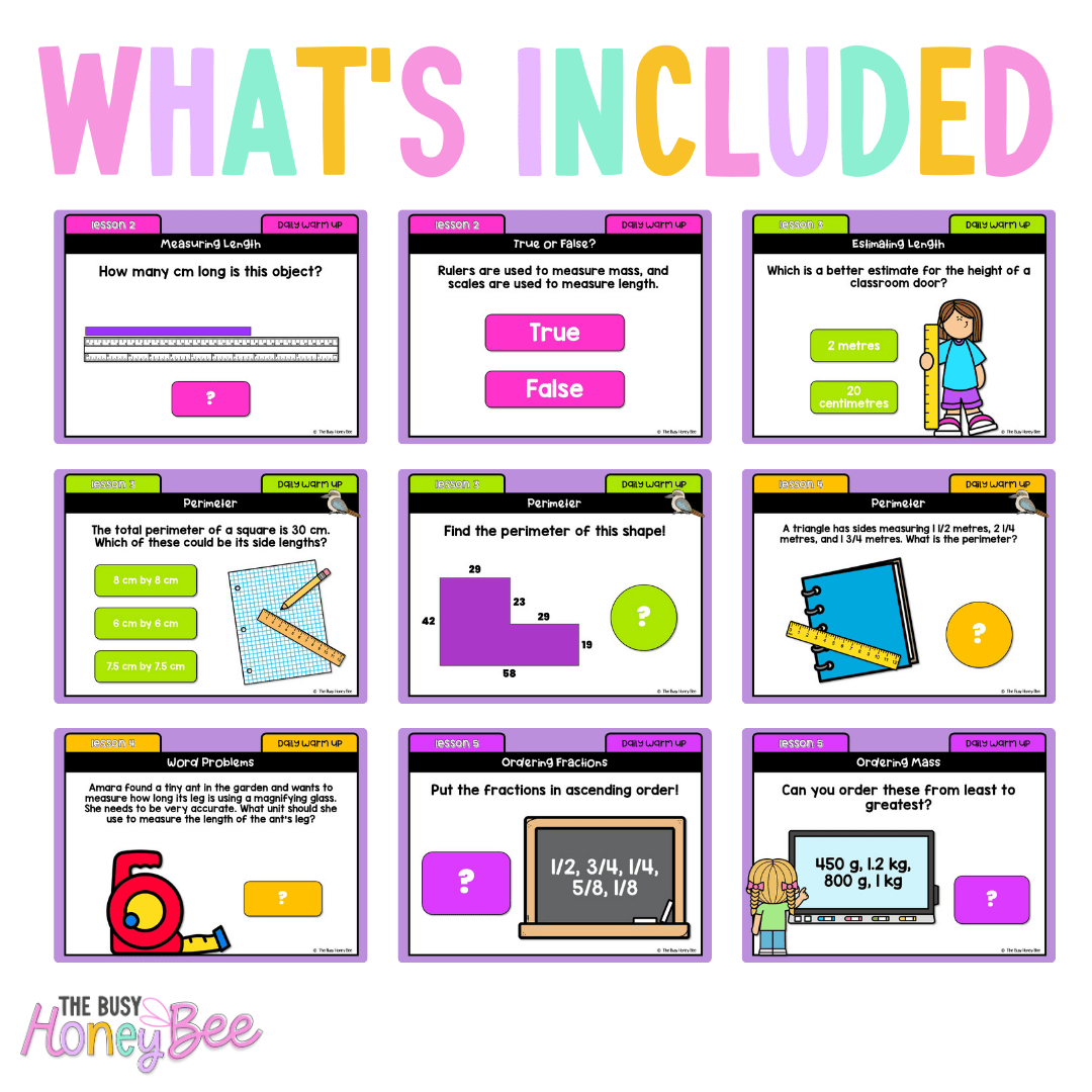 Multi Age 3-6 Year A Ultimate Math Australian | NSW Math Daily Review | Warm-Up Mega Bundle -