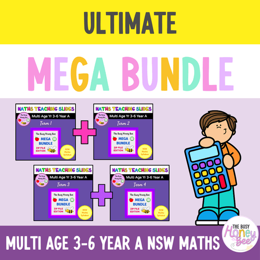 Multi Age 3-6 Year A Ultimate Maths Teaching Slides Mega Bundle - Teaching Slides