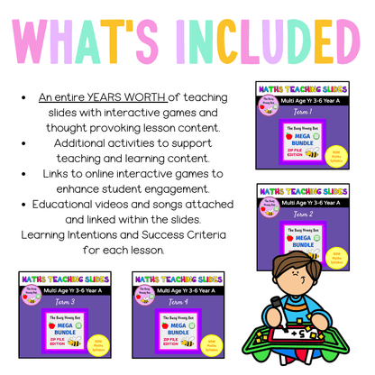 Multi Age 3-6 Year A Ultimate Maths Teaching Slides Mega Bundle - Teaching Slides