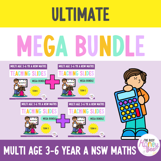 Multi Age 3-6 Year A Ultimate Maths Teaching Slides Mega Bundle - Teaching Slides