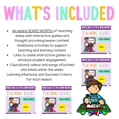 Multi Age 3-6 Year A Ultimate Maths Teaching Slides Mega Bundle - Teaching Slides