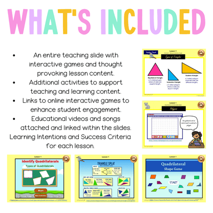 Multi Age 3-6 Year A Unit 12 NSW Maths Teaching Slides - Zip Folder: Smart Notebook, PowerPoint, Google Slide Compatible