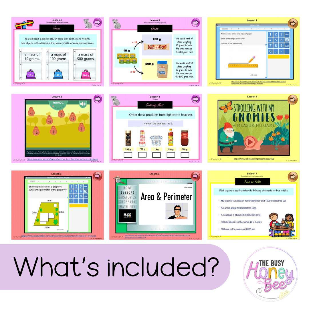 Multi Age 3-6 Year A Unit 14 NSW Maths Teaching Slides - Zip Folder: Smart Notebook, PowerPoint, Google Slide Compatible