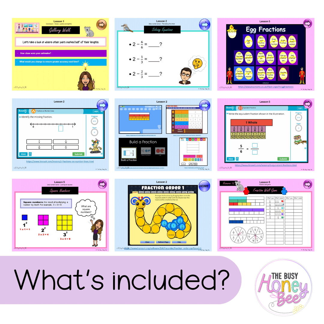 Multi Age 3-6 Year A Unit 16 NSW Maths Teaching Slides - Zip Folder: Smart Notebook, PowerPoint, Google Slide Compatible