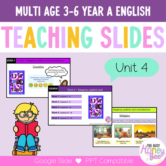 Multi Age 3-6 Year A Unit 4 NSW Imagery, Symbol and Connotation English Teaching Slides - Teaching Slides