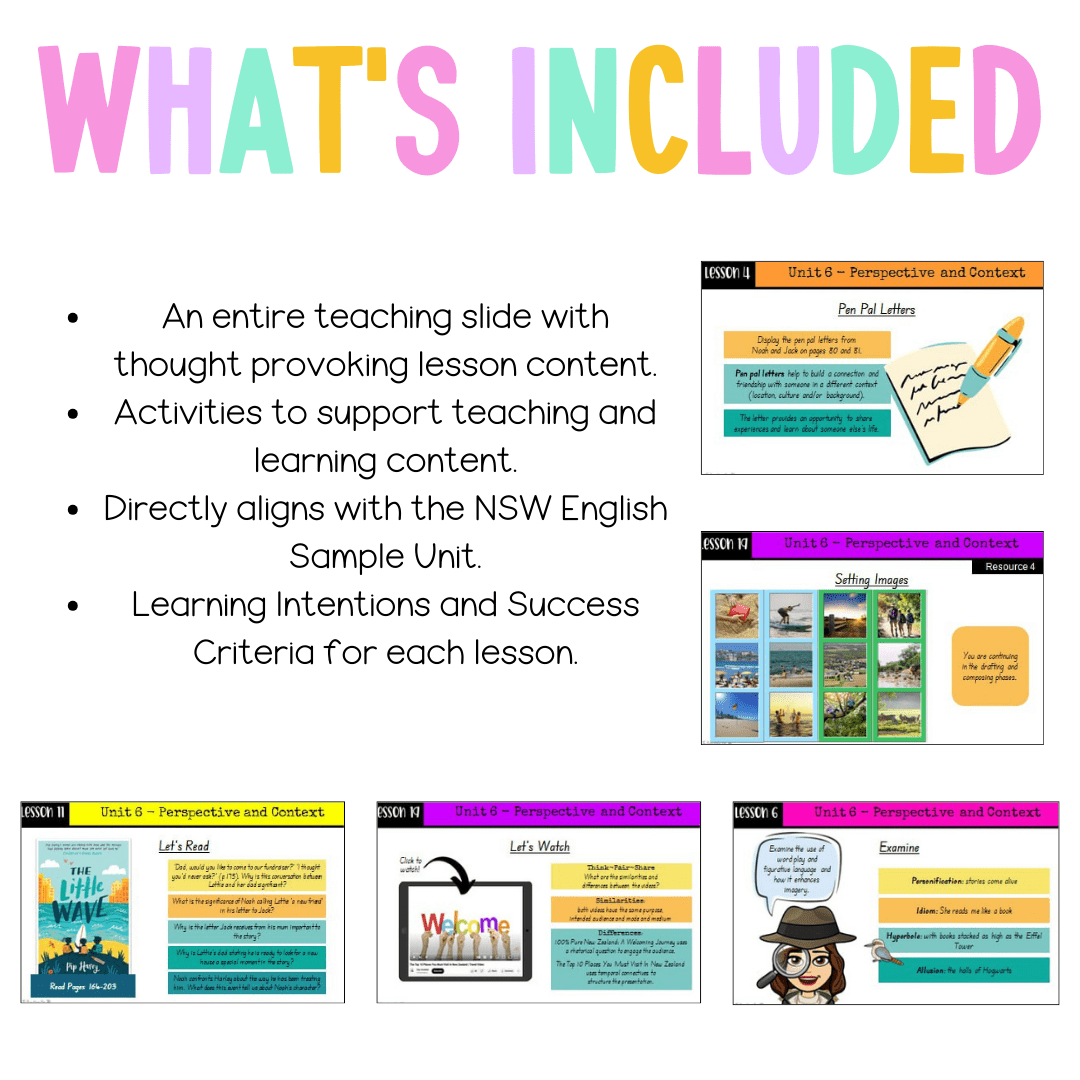 Multi Age 3-6 Year A Unit 6 NSW Perspective and Context English Teaching Slides - Teaching Slides